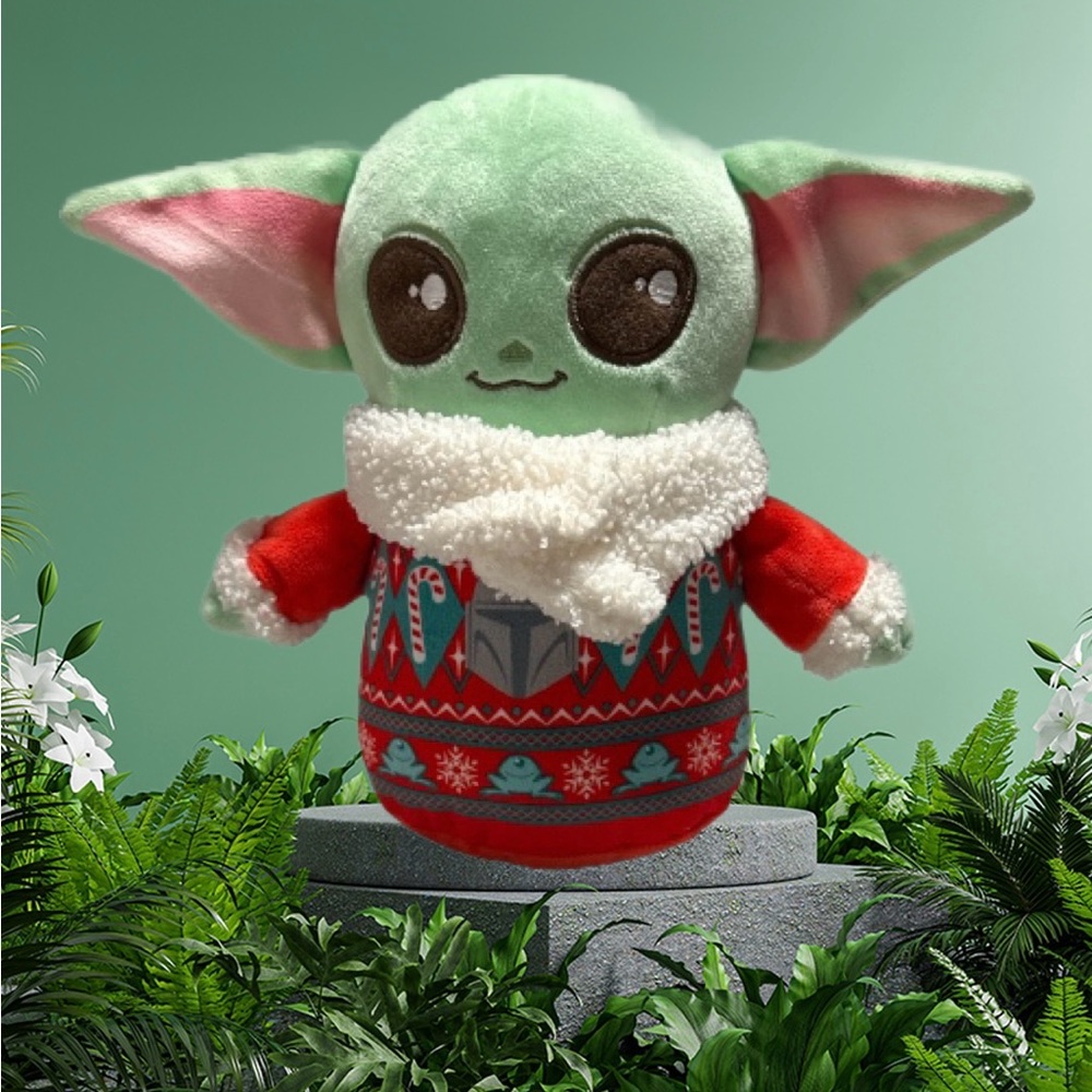 DISNEY STAR WARS THE MANDALORIAN 8" GROGU CHRISTMAS HOLIDAY PLUSH